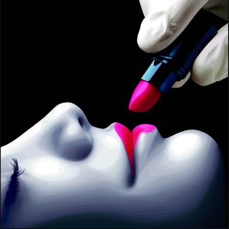 Forever Beautiful - lip, abstract, pink, 3d, hand, beautiful, stick, operation