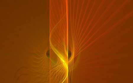 Golden Life - bright, abstract, tube, yellow, soft, golden