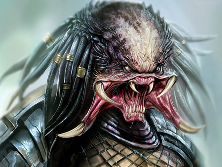 predator - a monster smile, predator, wallpaper, fantasy