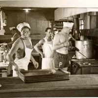 P.O.W. camp kitchen