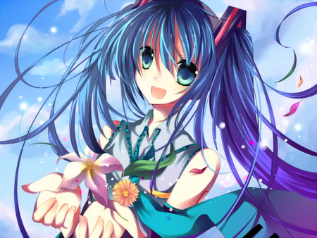 Flowers For You? :3 - Other & Anime Background Wallpapers on Desktop ...