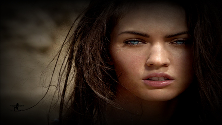 MEGAN FOX - sexy face, eye, girls, blue eye, megan fox, woman, face, sexy, dalissa