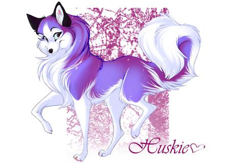 That_Sextastic_Purple_Husky - purple, dog, animal, anime, husky