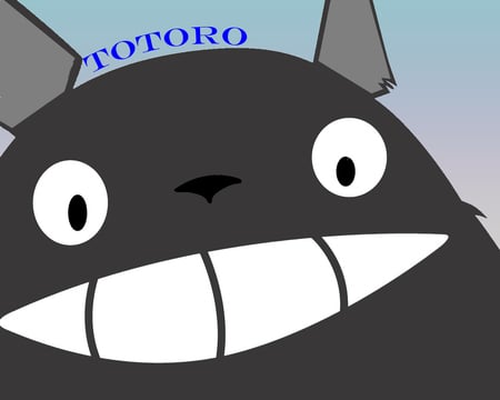 totoro - totoro, neighbor, happy face, giblii