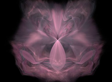 pink flower fractal - fractal, purple, fractals, pretty, pink