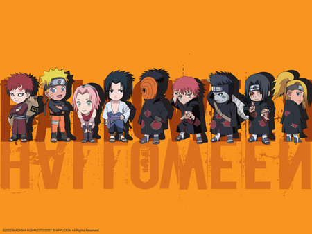 CHIBI FOREVER - sasuke, kisame, naruto, sakura, sasori, deidara, tobi, gaara, itachi