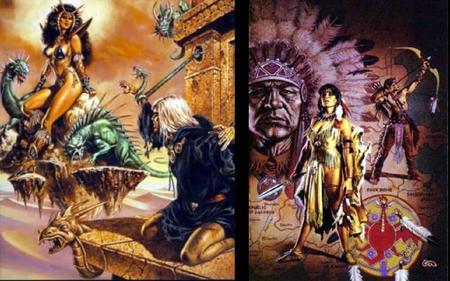 Native American and Wizards - native american, fantasy, other, wizard