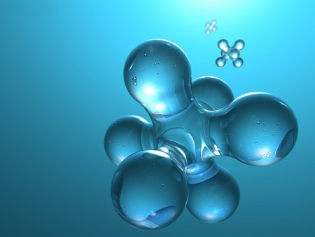 Chromosome in Blue - body, life, blue, textures, spheres, biology