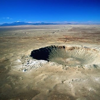 Meteor Crater Near Winslow Arizona