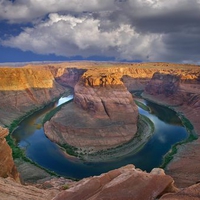 Horseshoe Bend Overlook Near Page Arizona