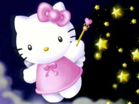 Hello Kitty - stars, kitty