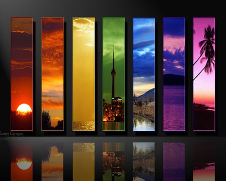 Sunset collage - sunset