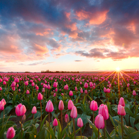 pink tulips