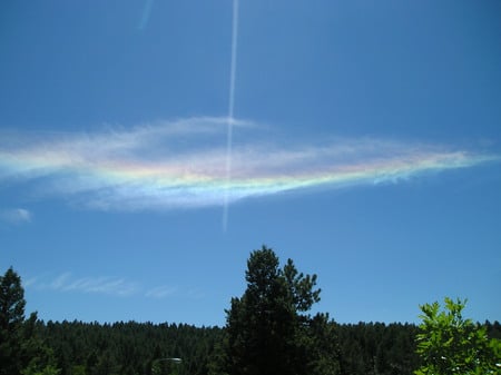 Cloud Rainbow - cloud, rainbow, nature, sky