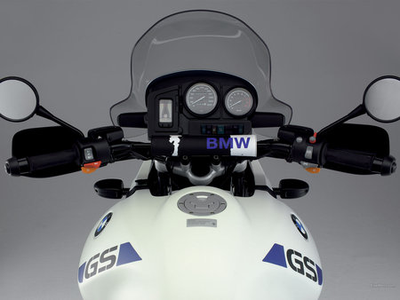 BMW R1150GS cockpit - white, cockpit, r1150gs, bmw