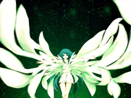 Saya no uta - lovely eyes, green dress, hot, cute