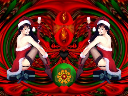 Christmas in July - eye candy, collage, 3d, fractal, abstract