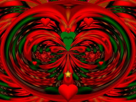 Alot of Heart - eye candy, collage, 3d, fractal, abstract