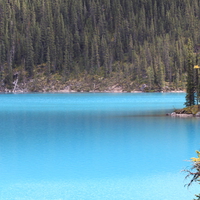 Blue Lake at Banff Alberta National Park 45