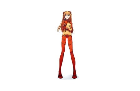 Asuka - white, blsh, long hair, orange hair, blue eyes