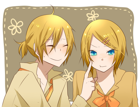 Don't cry Rin - tears, vocaloid, kagamine, cool, kawai, rin, smile, twins, cute, len