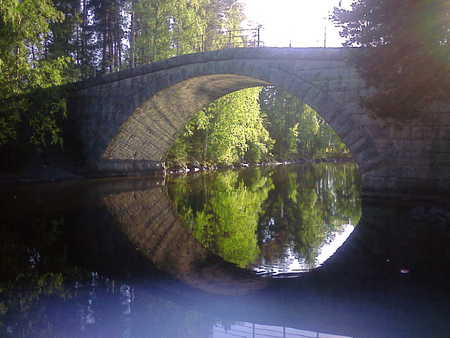 Bridge and Lake - summer, lake, finland, water, bridge