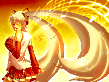 Fire Passion Soul - skirt, passion, append, music, notes, fire, hatsune, cool, vocaloid, miku, sing, soul