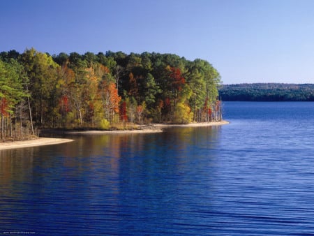 Golf_Course - picture, lake, trees, beautiful, golf-course