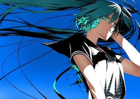 Hatsune Miku - pretty, vocaloid, hatsune miku, stunning, idol, anime girl, twintails, beautiful, hot, singer, beauty, miku, cute, aqua hair, hatsune, sexy, vocaloids