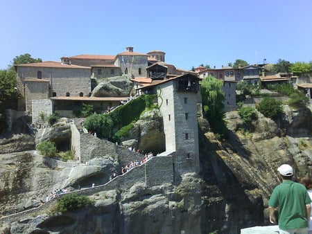 Meteora - monasteries, greece, orthodox, stone, nature, mountain, meteora