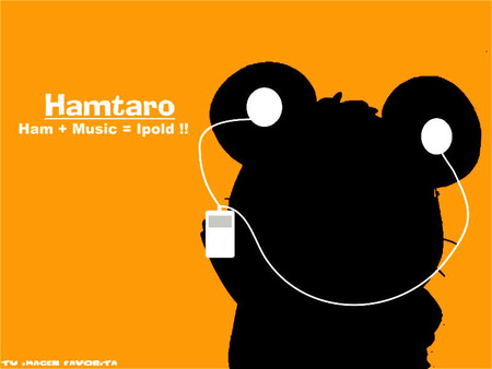 hamtaro ipod - hamtaro, ham-ham, ipod, cute, orange, hamster