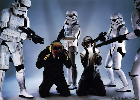 Storm Troopers get Draft Punk - music, star wars, men, desktop