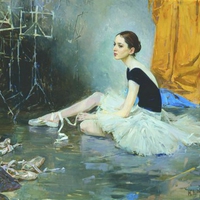 A portrait of ballerina