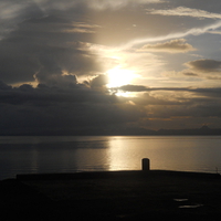 sunset in Fiji