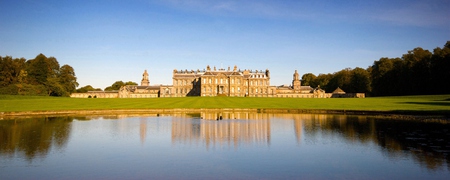 Hopetoun House (Dual Monitor) - lake, trees, hopetoun, dual, queensferry, edinburgh, monitor, south, house, scotland