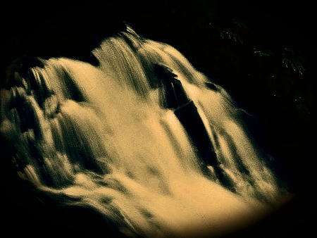 Night  Fall - nature, abstract, waterfall, photography