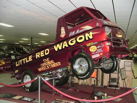 Little Red Wagon in a museum - entertainment, dragster, other, truck