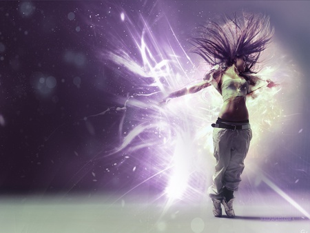 It`s Just MaGic - music, feelings, magic, girl, beauty, color, dance, blow