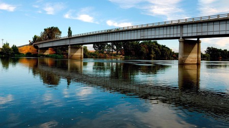 Gorgeous View - clouds, trees, water, nature, rivers, beautiful, sky, bridge