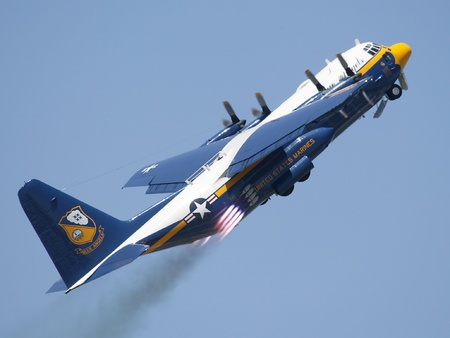 blue angel - airplane, blue, military, stunt, plane, aircraft, fly, flight, marines