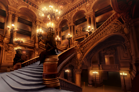 grand staircase - photography, architecture, building, beauty