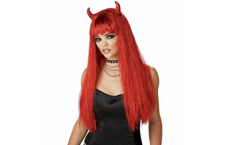 hor ney redhead - devil, redhead, female, horns, model