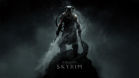 The elder scrolls: Skyrim - nice, helmet, elder, warrior, magic, video game, black, rpg, skyrim, cool, dark, game, 2011, scrolls, v, awesome