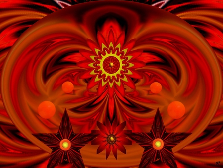 Sun Sign - eye candy, collage, 3d, fractal, abstract