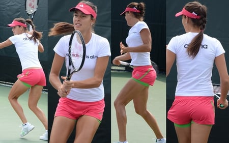 Ana Ivanovic - practice - ana ivanovic, tennis, practice, on-court