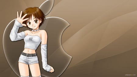 Mac anime - mac, girl, anime, apple