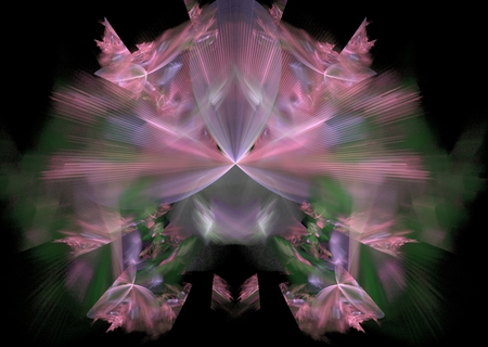 Fuzzy - fractal, purple, fractals, pink, green