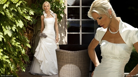 Beautiful Bride - woman, wedding, bride, elegant, model, white, dresses, beautiful, blonde