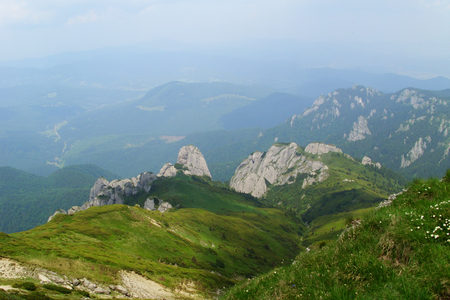 Masivul Ciucas - sky, trees, forests, mountains, nature, romania, beautiful, clouds, green, grass, ciucas