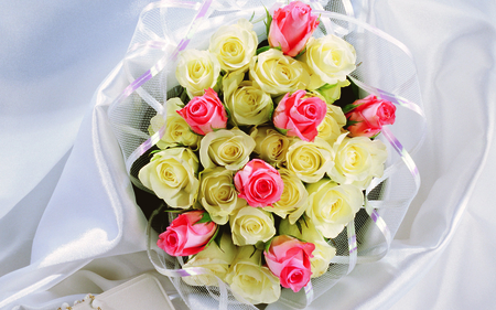 Bouquet of roses - bouquet, rose flowers, roses, beautiful